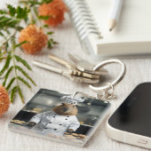 Pastry Prowess: de culinaire capibara Sleutelhanger (Voorkant Rechts)