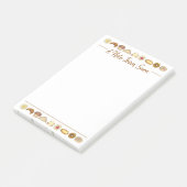 Pastry Tray Croissant Danish Muffin Bked Goods Post-it® Notes (Schuin)
