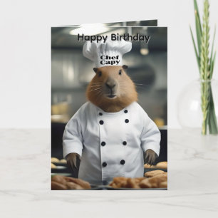 Pastry Vaardigheid: De Culinaire Capybara Verjaard Kaart