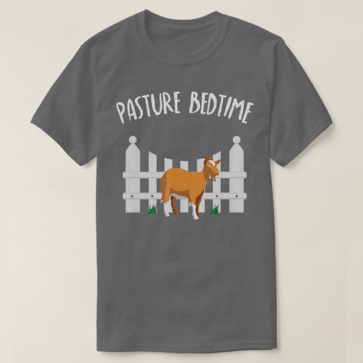 Pasture Bedtime Funny Cute Goat Pajamas PJ T T-shirt (Design voorkant)