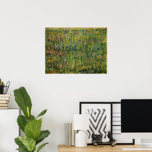 Pasture in Bloom door Vincent van Gogh Poster
