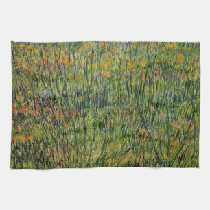 Pasture in Bloom door Vincent van Gogh Theedoek