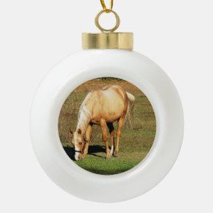 Pasture kerstversiering keramische bal ornament