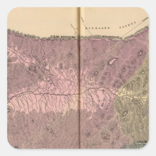 Pastures, provincie Augusta Vierkante Sticker