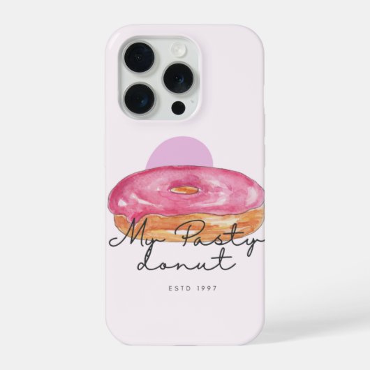 Pasty donut phone case iPhone hoesje (Achterkant)