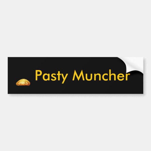 Pasty Muncher Bumpersticker (Voorkant)