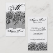 pasvorm uw monogram visitekaartje (Voorkant / Achterkant)