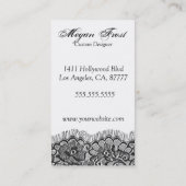 pasvorm uw monogram visitekaartje (Achterkant)