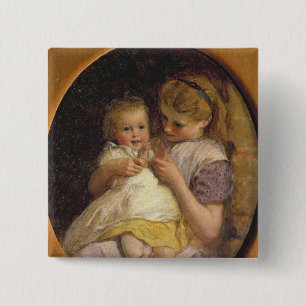 Pat-a-cake Vierkante Button 5,1 Cm