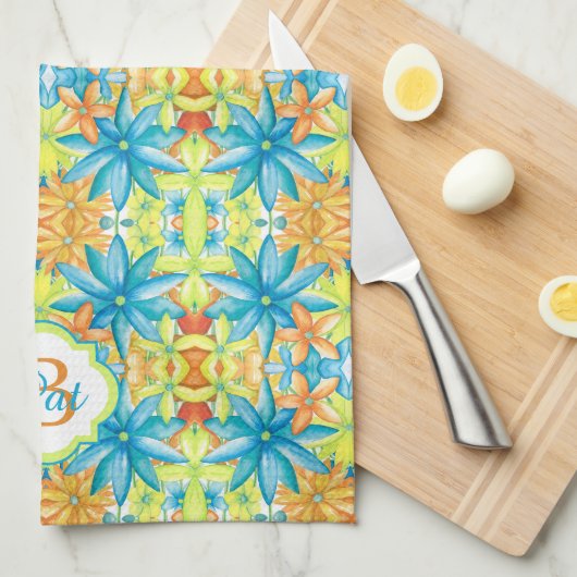 Pat Mosaic Kitchen Towel Theedoek (Quarter Fold)