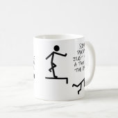 Pat sur la tasse drôle arrière (Devant droit)