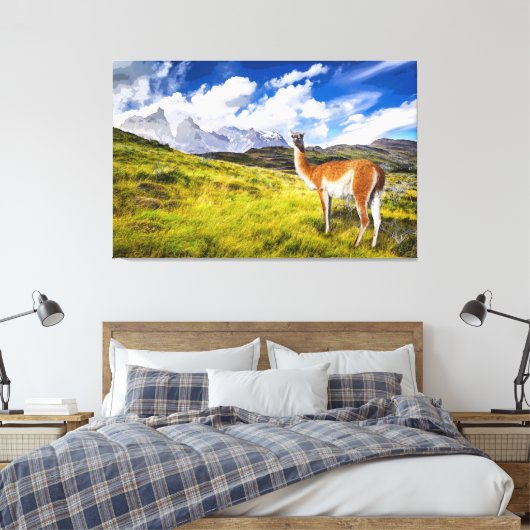 Patagonia Canvas Afdruk (Insitu (Slaapkamer))