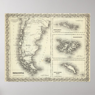 Patagonia South Orkney Falklandeilanden Poster