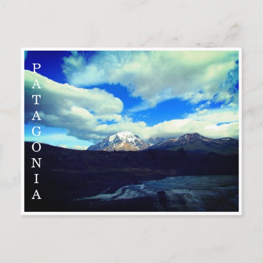 patagonia waterval briefkaart (Voorkant)