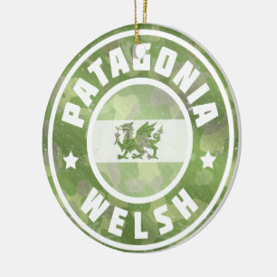 Patagonia Welsh Camo Flag Decoration Keramisch Ornament