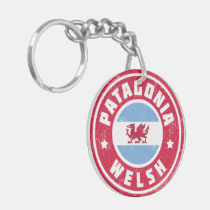 Patagonia Welsh Flag Sleutelhanger