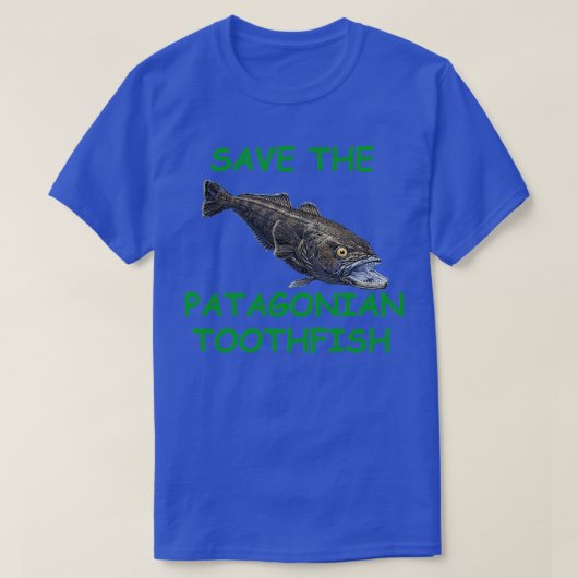 Patagonian Tooothfish Hogere voorziening T-shirt (Design voorkant)