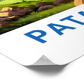 Patagonië Argentinië Reisprint Poster (Hoek)