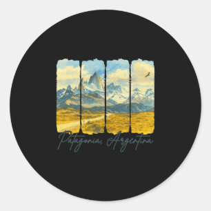 Patagonië Argentinië Reizen Kwaststreek Patagoni Ronde Sticker