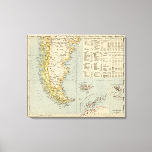 Patagonië en Argentinië Canvas Afdruk (Voorkant)