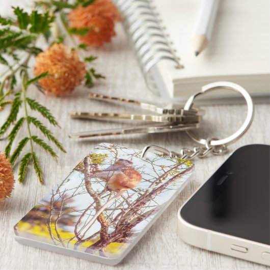 Patas is omhoog een structuur sleutelhanger (Voorkant Rechts)