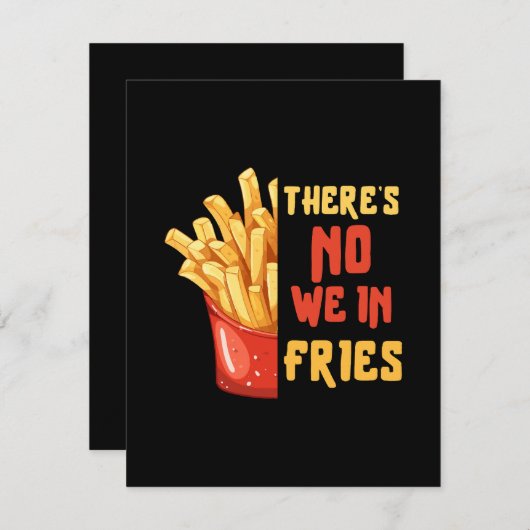 patat informatiekaartje (Voorkant / Achterkant)