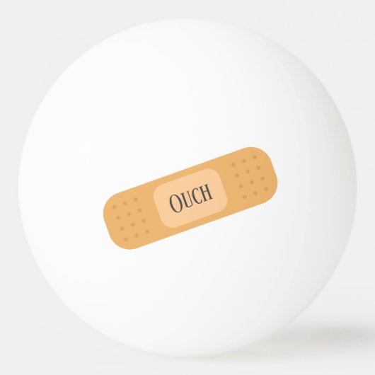 Patch bandaid gips ouch grappig tafeltennis pingpongballen (Voorkant)