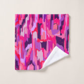 Patch Berry : Rouge et rose Abstrait (Gant de toilette)