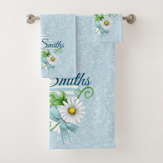 Patch bleu Daisy personnalisé (En situation)