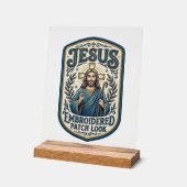 Patch brodé Jésus Regardez Patch brodé Jésus (Angle)