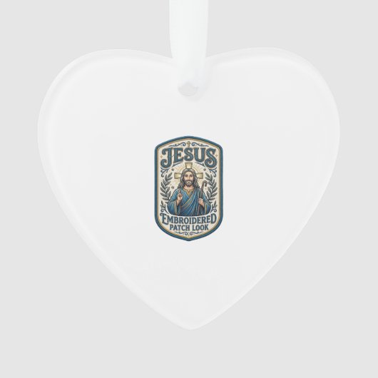 Patch brodé Jésus Regardez Patch brodé Jésus (devant)