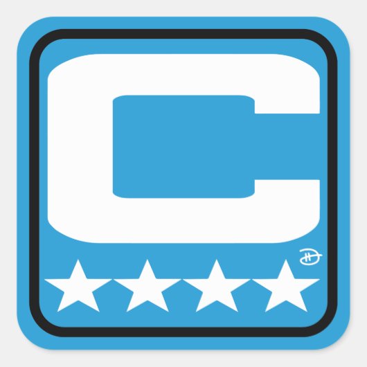 Patch Champion - Autocollant bleu CAR (Devant)