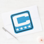 Patch Champion - Autocollant bleu CAR (Enveloppe)