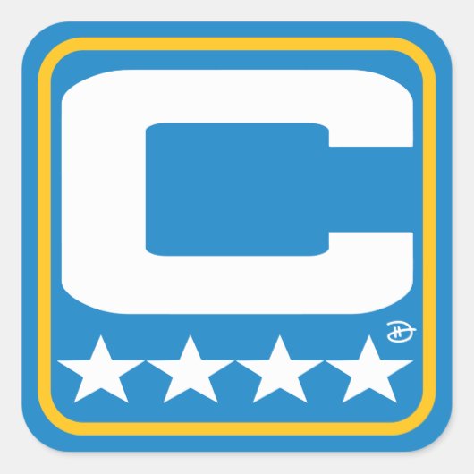 Patch Champion - Autocollant Bleu en poudre BAC (Devant)