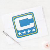Patch Champion - Autocollant Bleu en poudre BAC (Enveloppe)