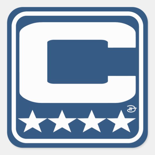 Patch Champion - Autocollant bleu IND (Devant)