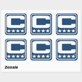 Patch Champion - Autocollant bleu IND (Feuille)