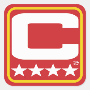 Patch Champion - Autocollant rouge KC
