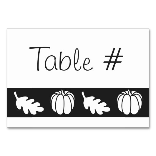 Patch citrouille dans la carte de table noire (Devant)