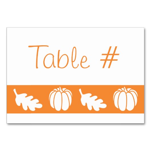 Patch citrouille dans la carte de table orange (Devant)