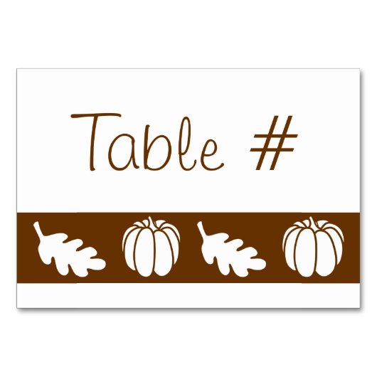 Patch citrouille dans la carte table au chocolat (Devant)