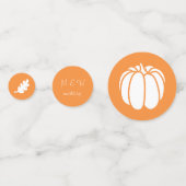 Patch citrouille dans la table orange Confetti (Devant)