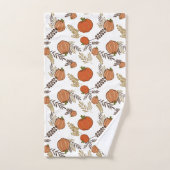 Patch Citrouille d'automne monogramme (Serviette à main)