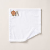 Patch Citrouille d'automne monogramme (Gant de toilette)