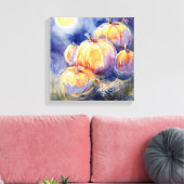 "Patch Citrouille" Impression de la toile étirée (Insitu(Salon))