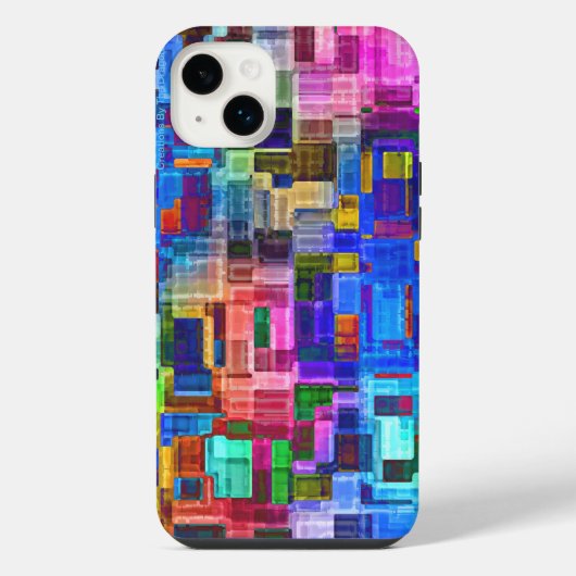 Patch coloré travail iPhone / coque ipad (Verso)