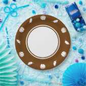 Patch de citrouille sur assiette en papier chocola (Fête)