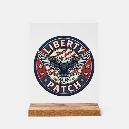 Patch de liberté Patriotique Broderie (Recto)
