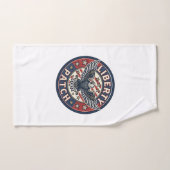 Patch de liberté patriotique Broderie (Serviette à main)