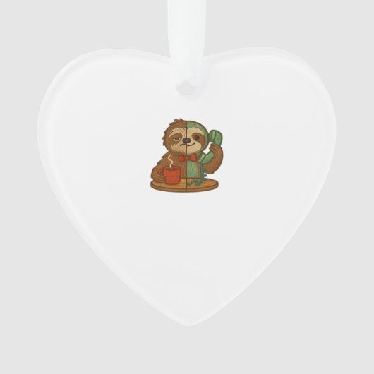 Patch de sloth de jour en nuit � T-Shirt classique (devant)